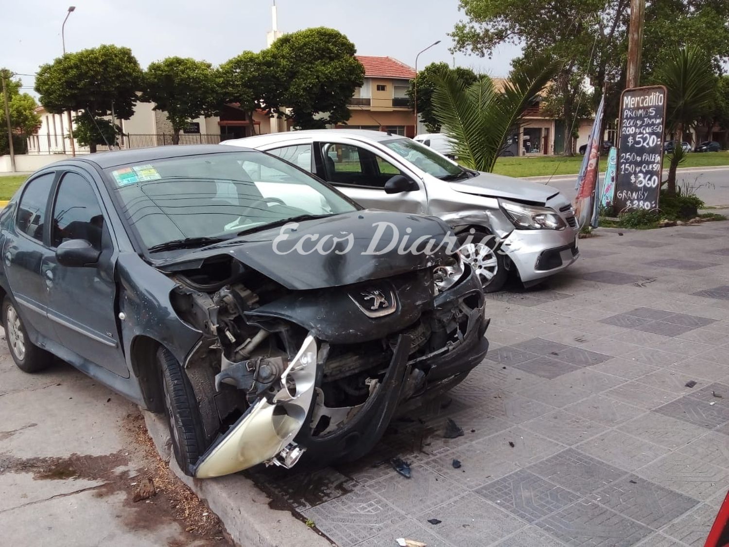 Choque en la avenida 59 y 34