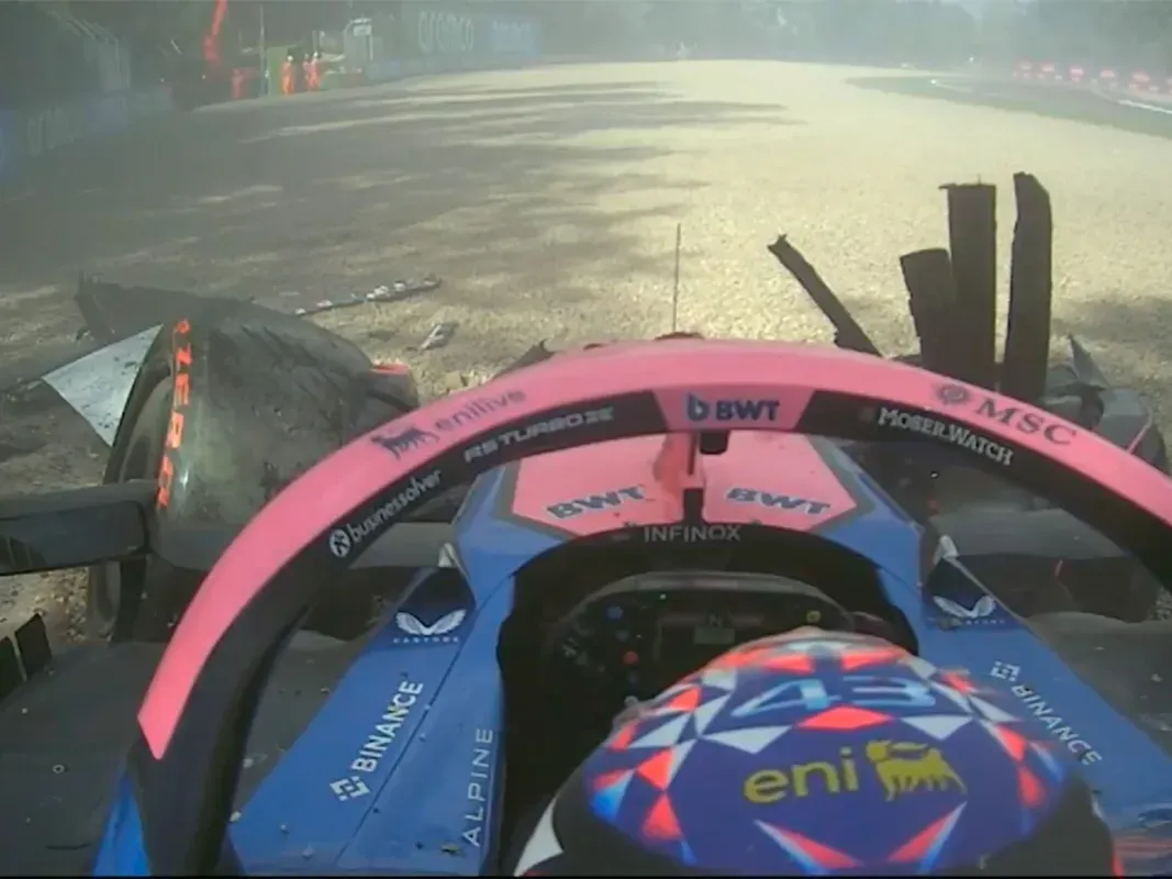 Fuerte accidente de Colapinto en Imola: largará 16° en el GP de Emilia-Romaña