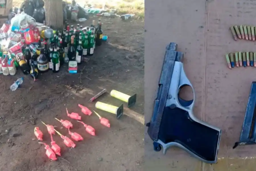 Detuvieron al chofer que trasladaba hinchas de Rosario Central a Córdoba: llevaba armas, alcohol y pirotecnia
