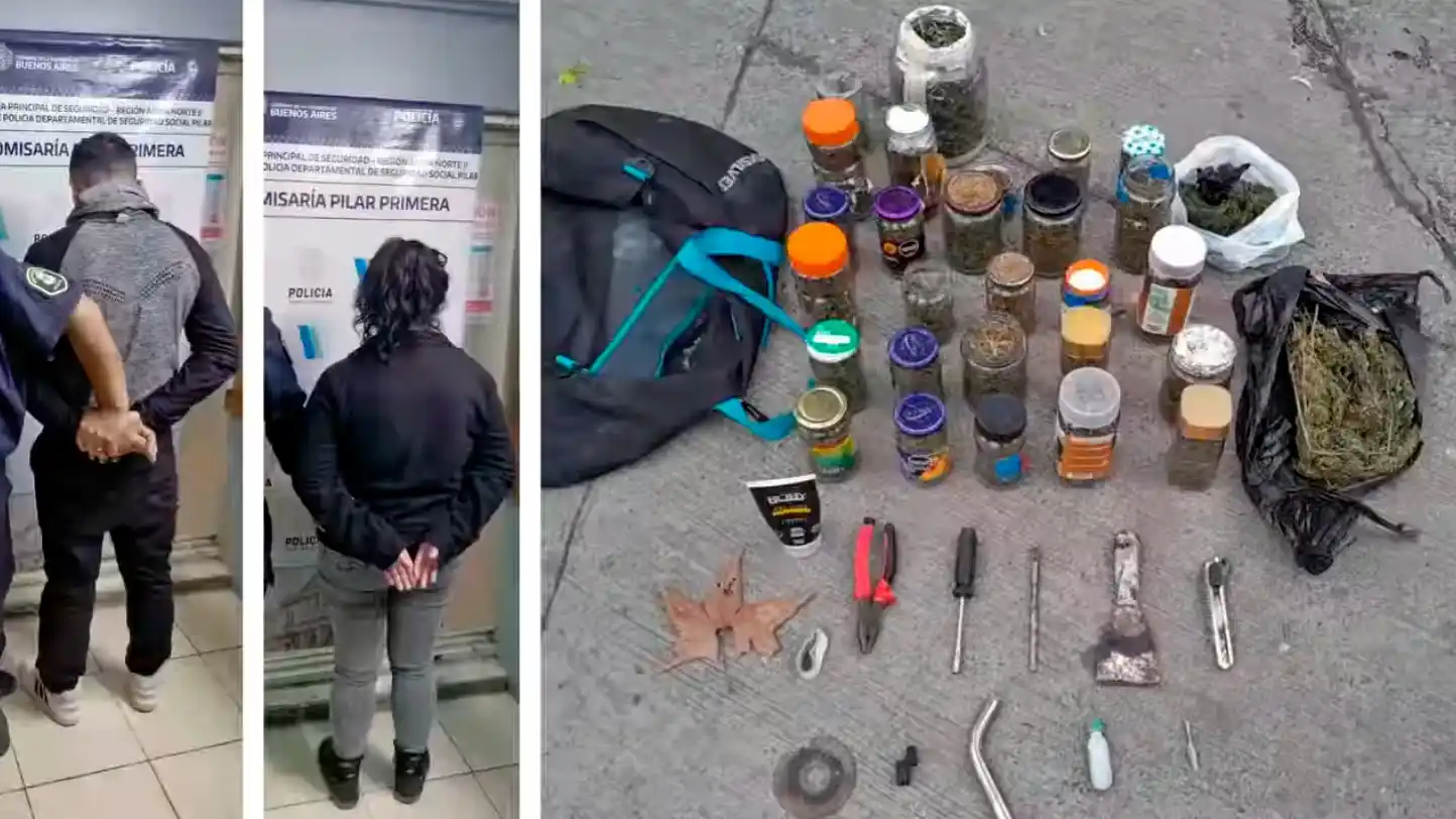 Los aprehendidos son un hombre de 38 años y una mujer de 46.