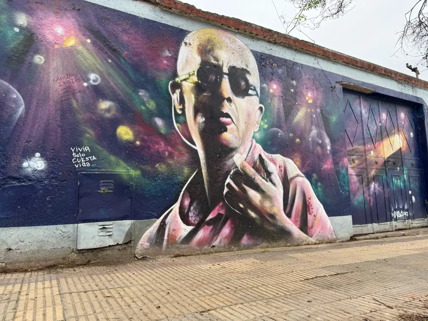 El mural del Indio está ubicado en Mitre al 1100.