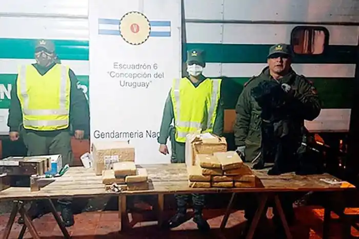 Gendarmería incautó encomiendas  con 14 kilos de marihuana