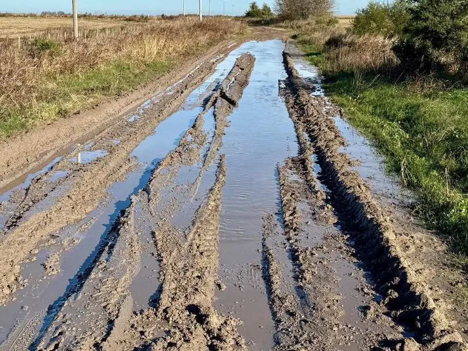 El mal estado de los caminos rurales