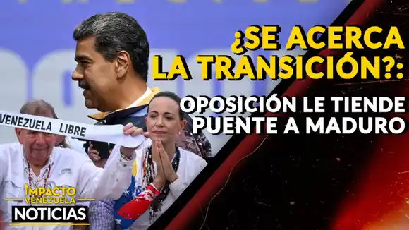 ¿SE ACERCA LA TRANSICIÓN? Oposición le tiende puente a Maduro – VIDEO