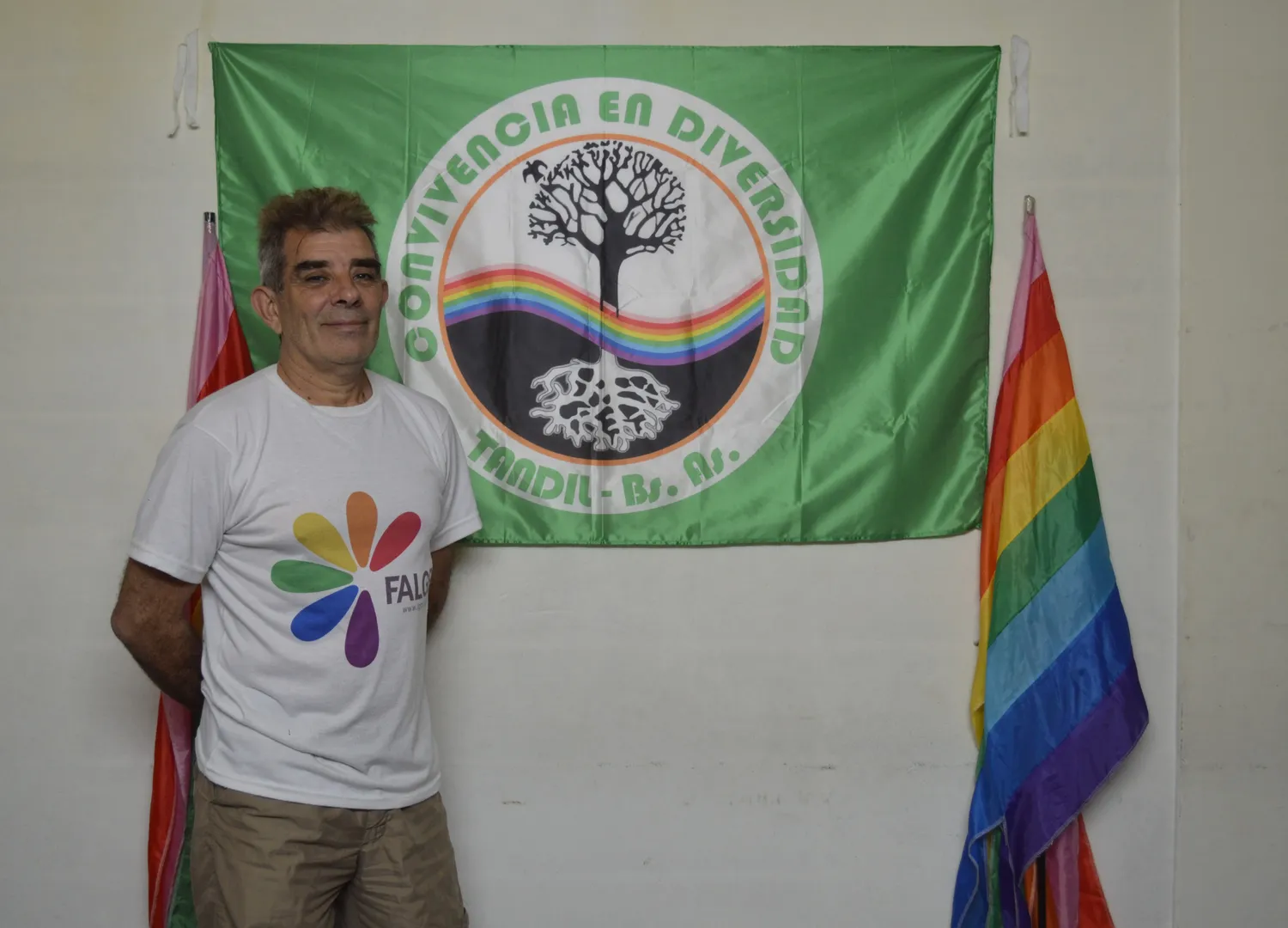 Gustavo Pernicone, referente de la organización Convivencia en Diversidad (CED) de Tandil.