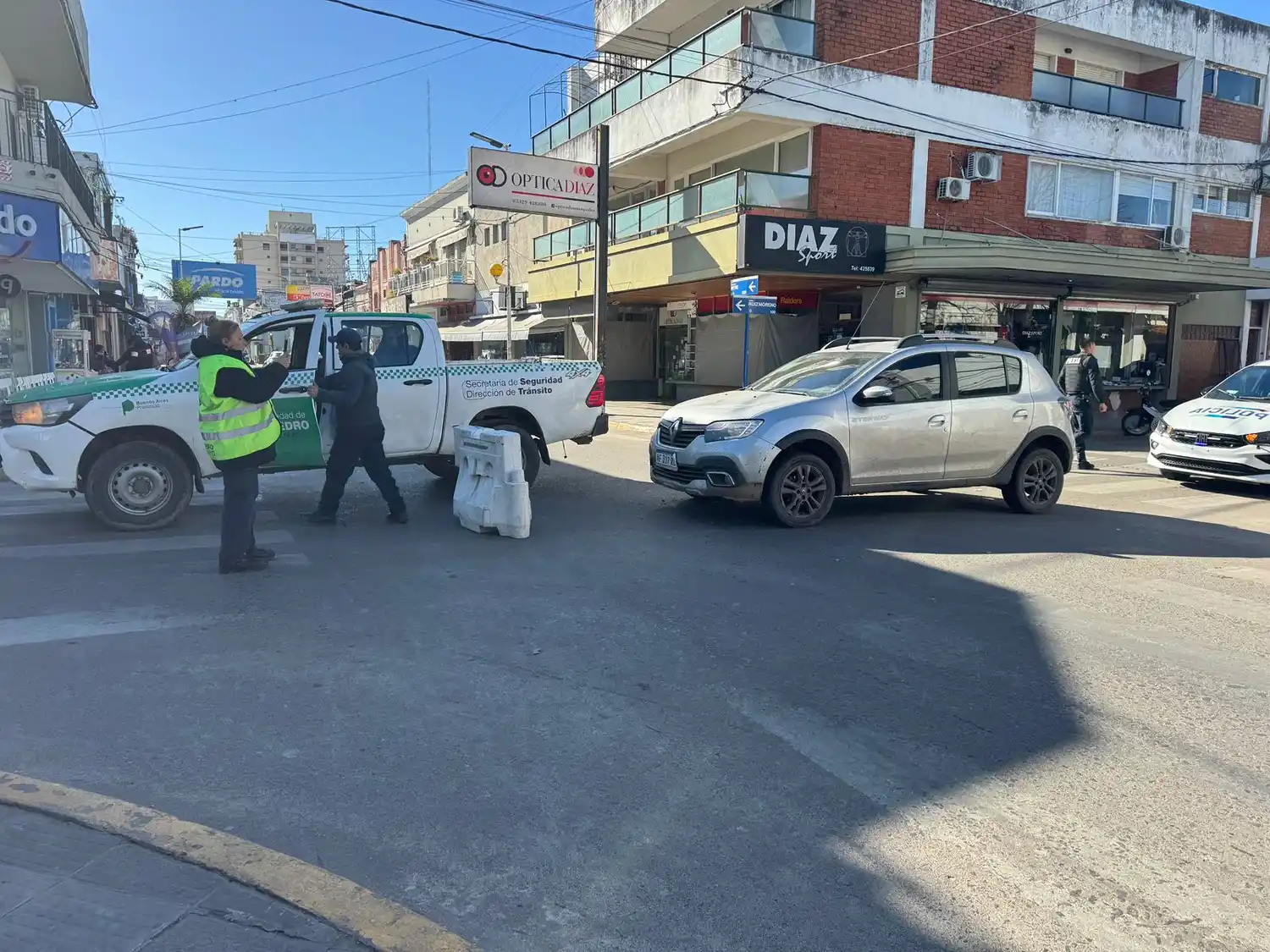 El tránsito estaba cortado en la zona a la espera de las pericias de Policía Científica.