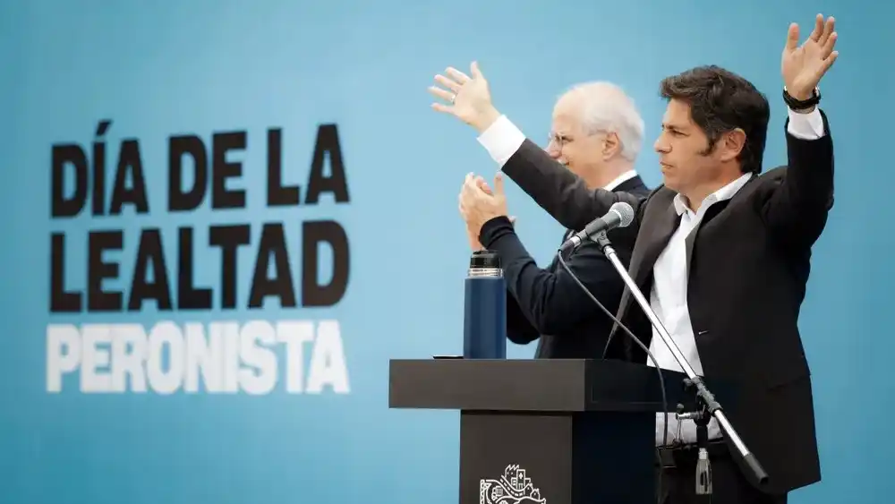 Axel Kicillof en la Quinta de San Vicente.