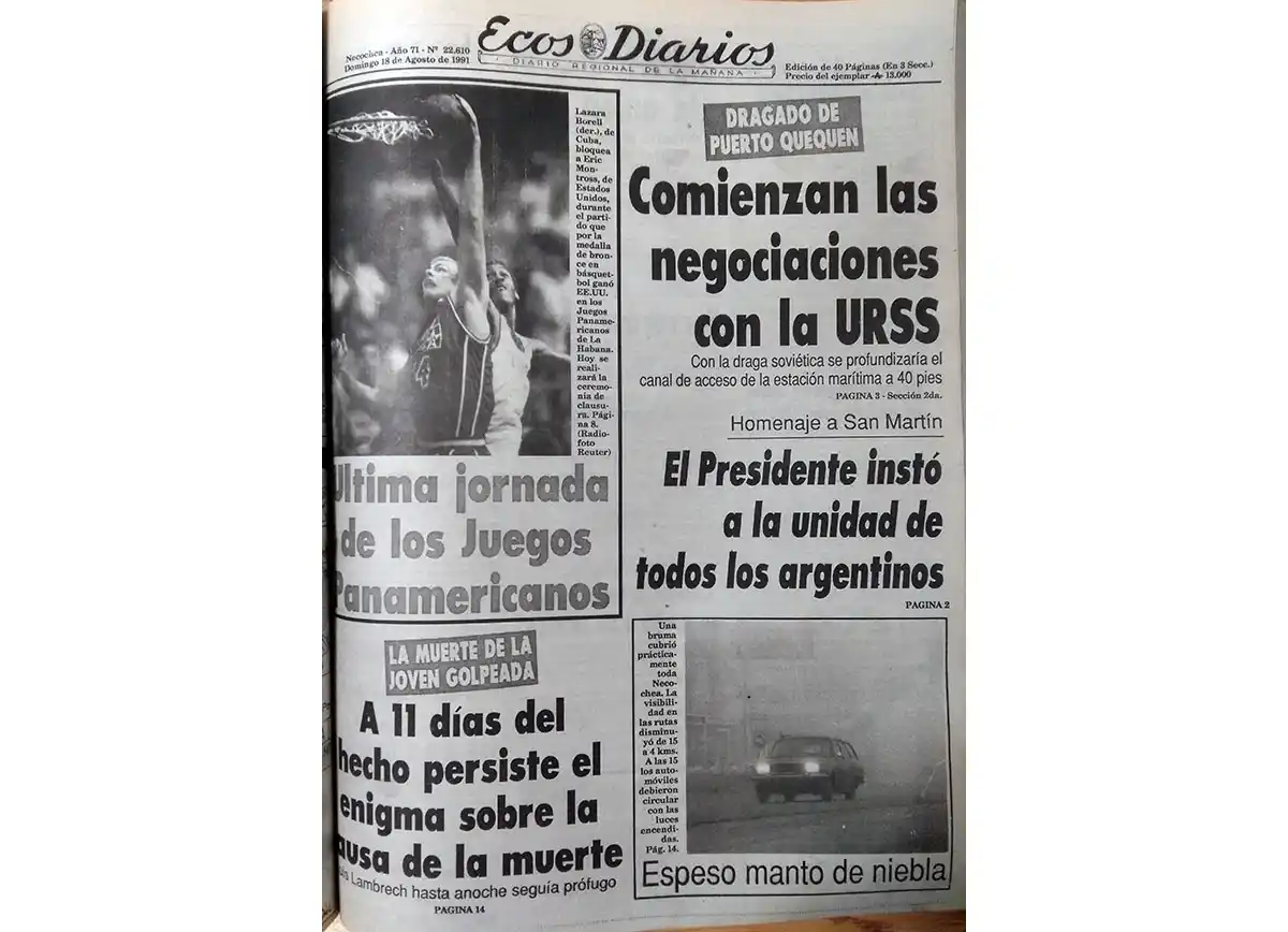 Domingo 18 de Agosto de 1991