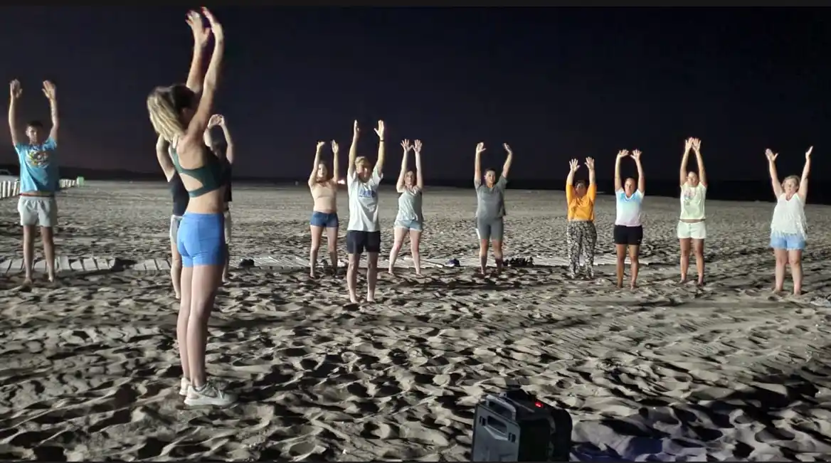 Hubo una “Noche mágina” en el balneario San Cayetano