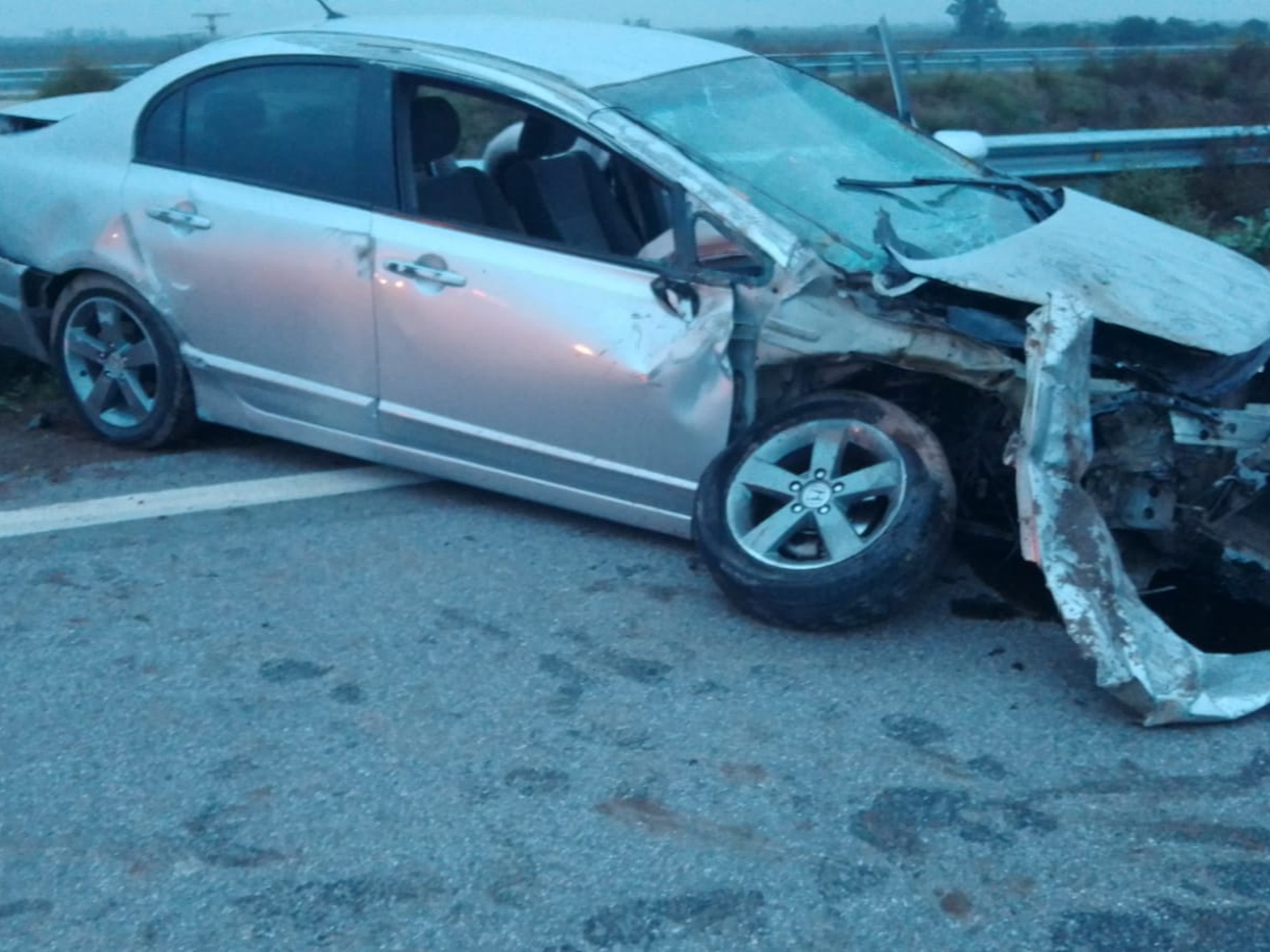 Un sanfrancisqueño se accidentó en la autovía 19 
