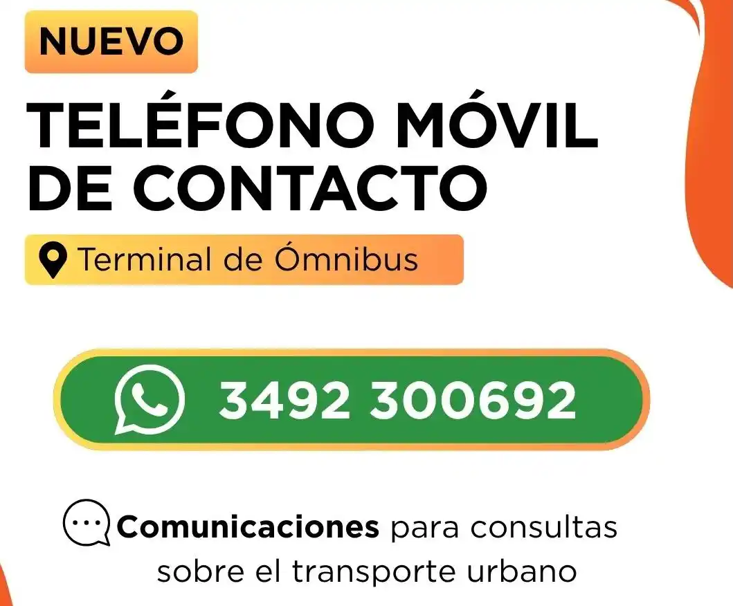 Telefono de contacto para el transporte urbano