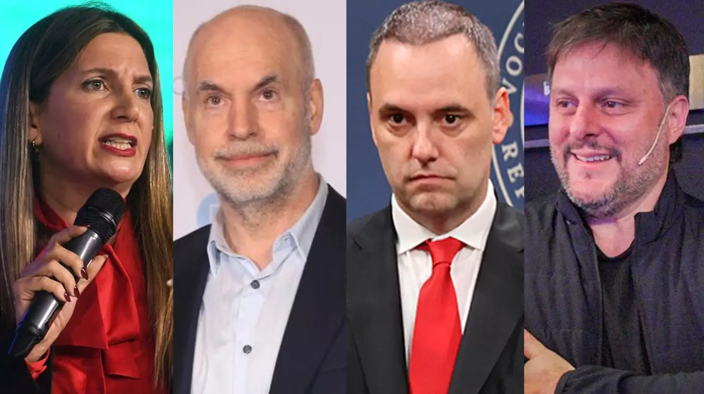 Silvia Lospennato, Horacio Rodríguez Larreta, Manuel Adorni y Leandro Santoro.