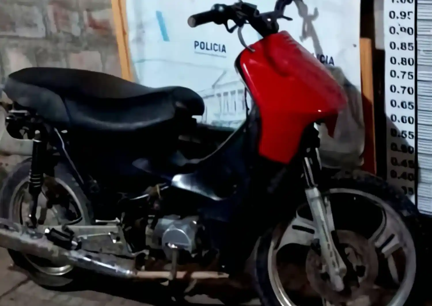La moto secuestrada quedó a disposición del Juzgado de Faltas.