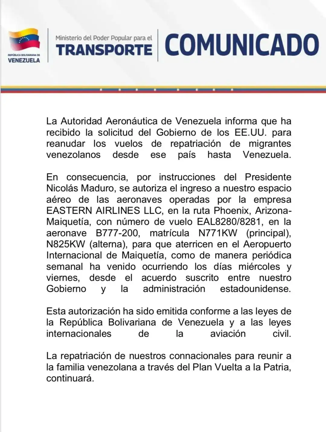 repatriacion