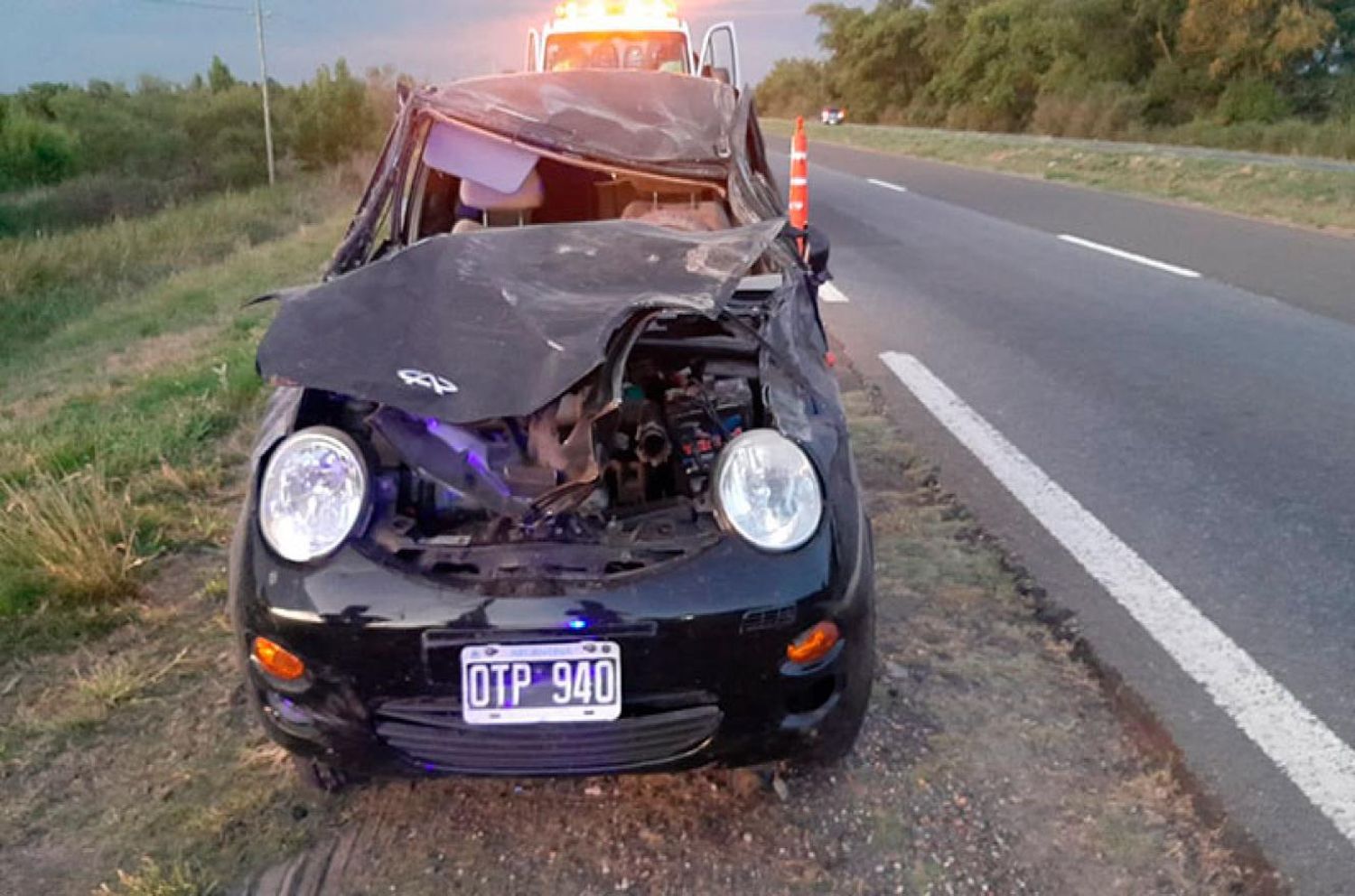 El vuelco de un auto en la Autovía 12 dejó como saldo dos mujeres hospitalizadas