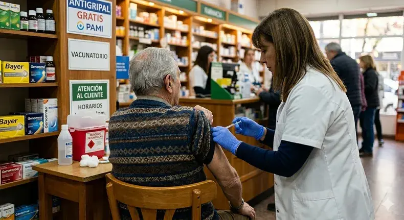Se espera la segunda partida de vacunas de PAMI en las farmacias