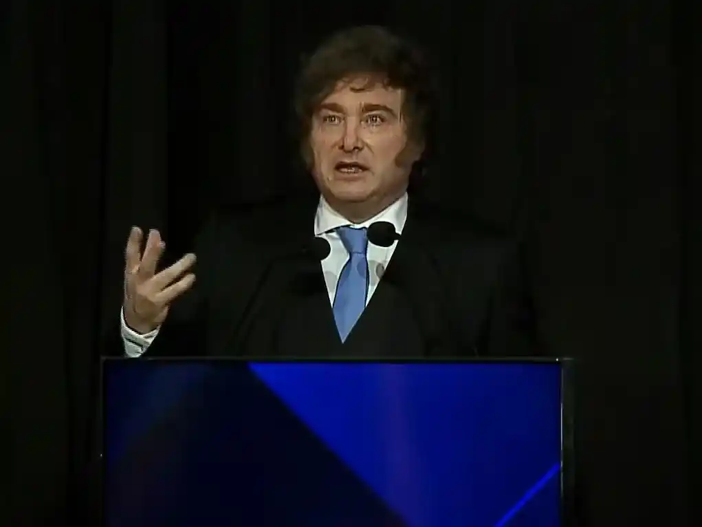 El Presidente, en la Bolsa de Comercio de Córdoba.