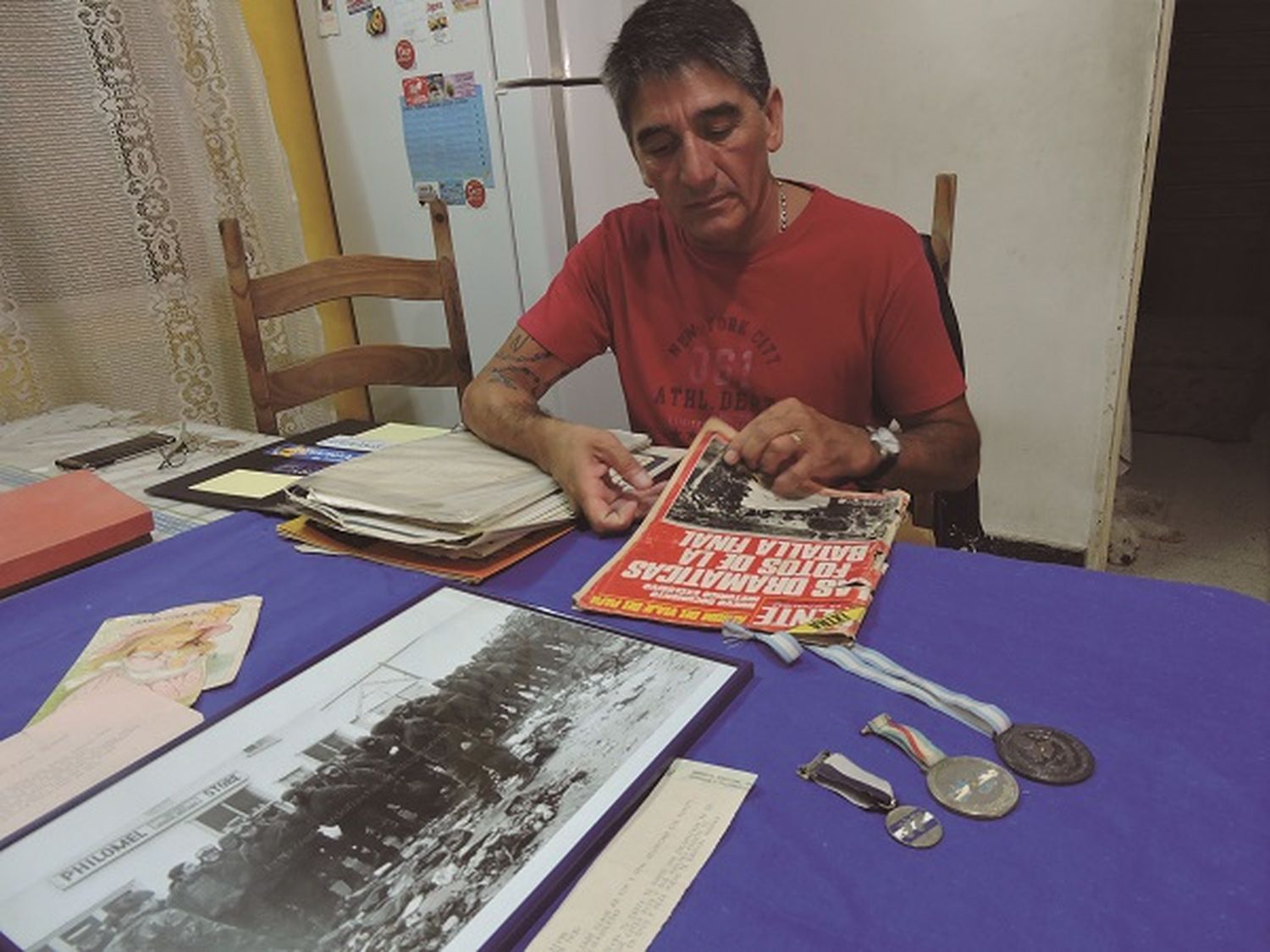 Ángel Telma: “Nuestra guerra fue contra el hambre y el frío”