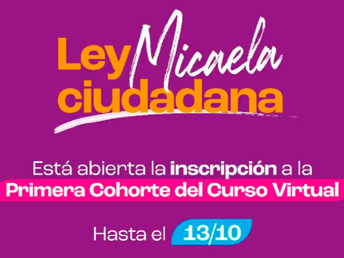 Curso Virtual «Micaela Ciudadana»: último día de inscripción