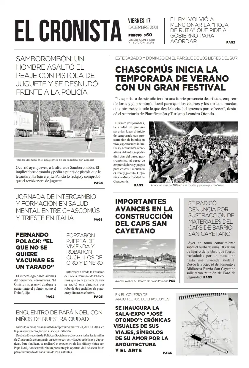 Tapa 17 diciembre 2021