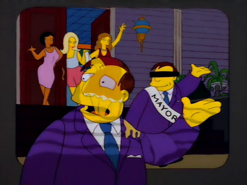 Trata de Personas: En las redes sociales comparan al Intendente de Salvador Mazza con el alcalde Diamante de Los Simpsons