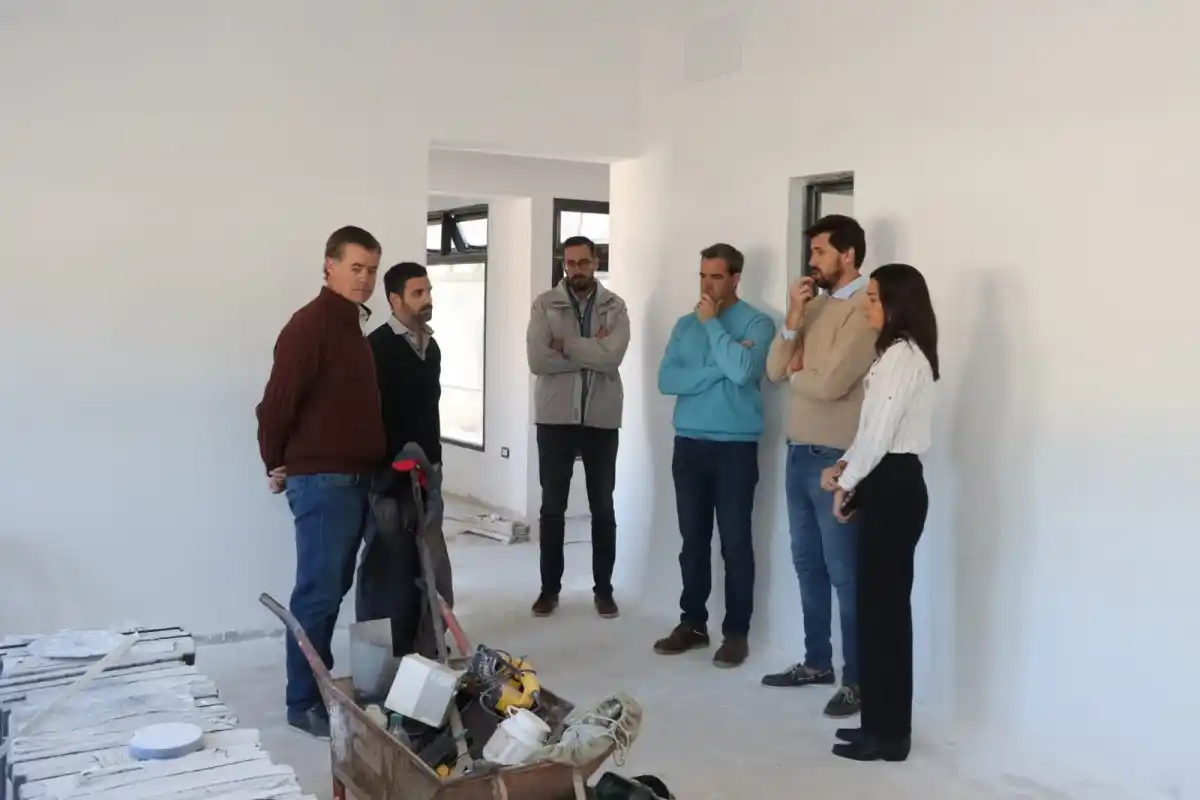 Martín Piaggio recorrió las obras en el edificio de Tránsito y Seguridad Nacional