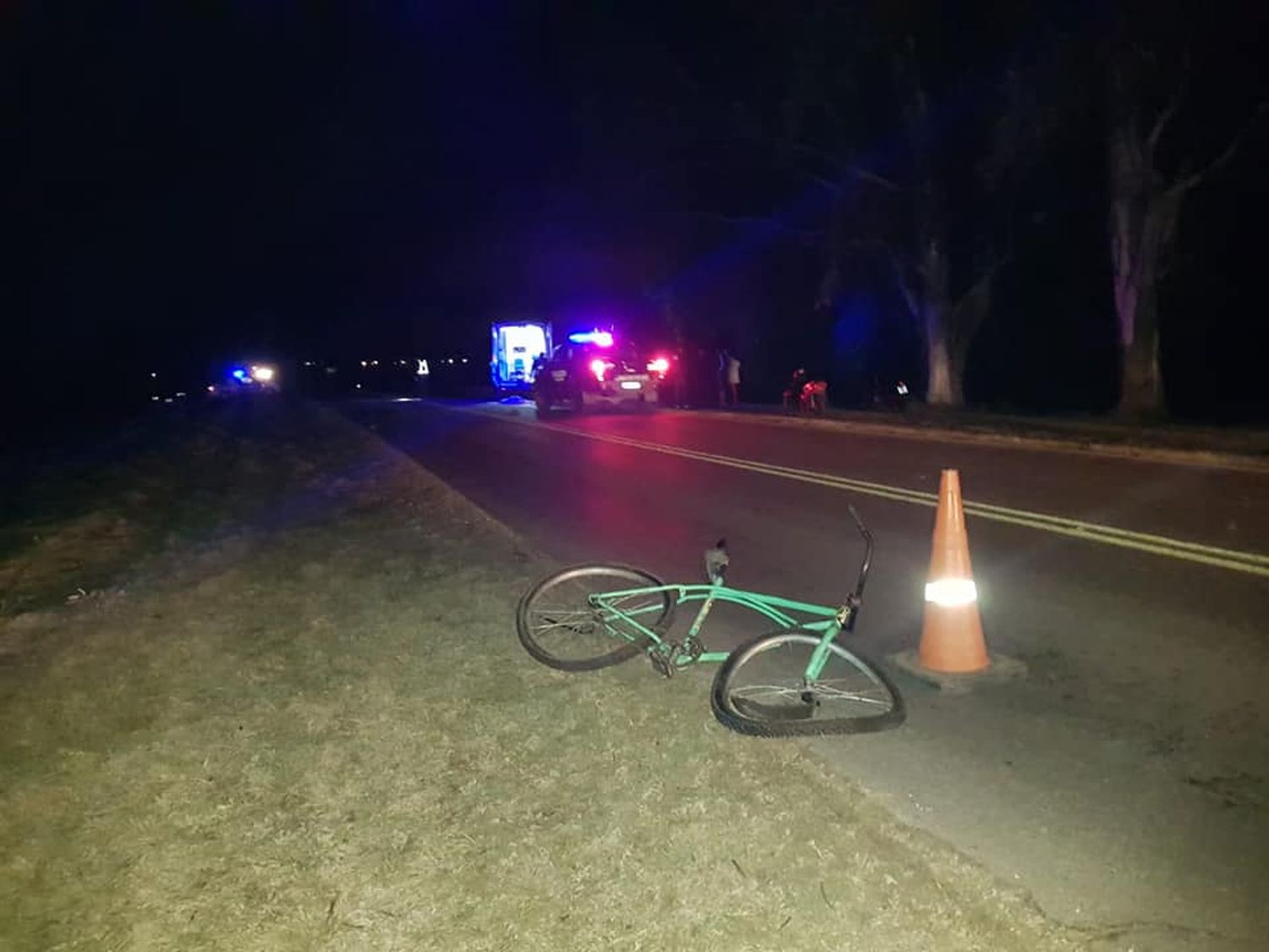 Un ciclista falleció tras un accidente tránsito en la Ruta Provincial Nº 1