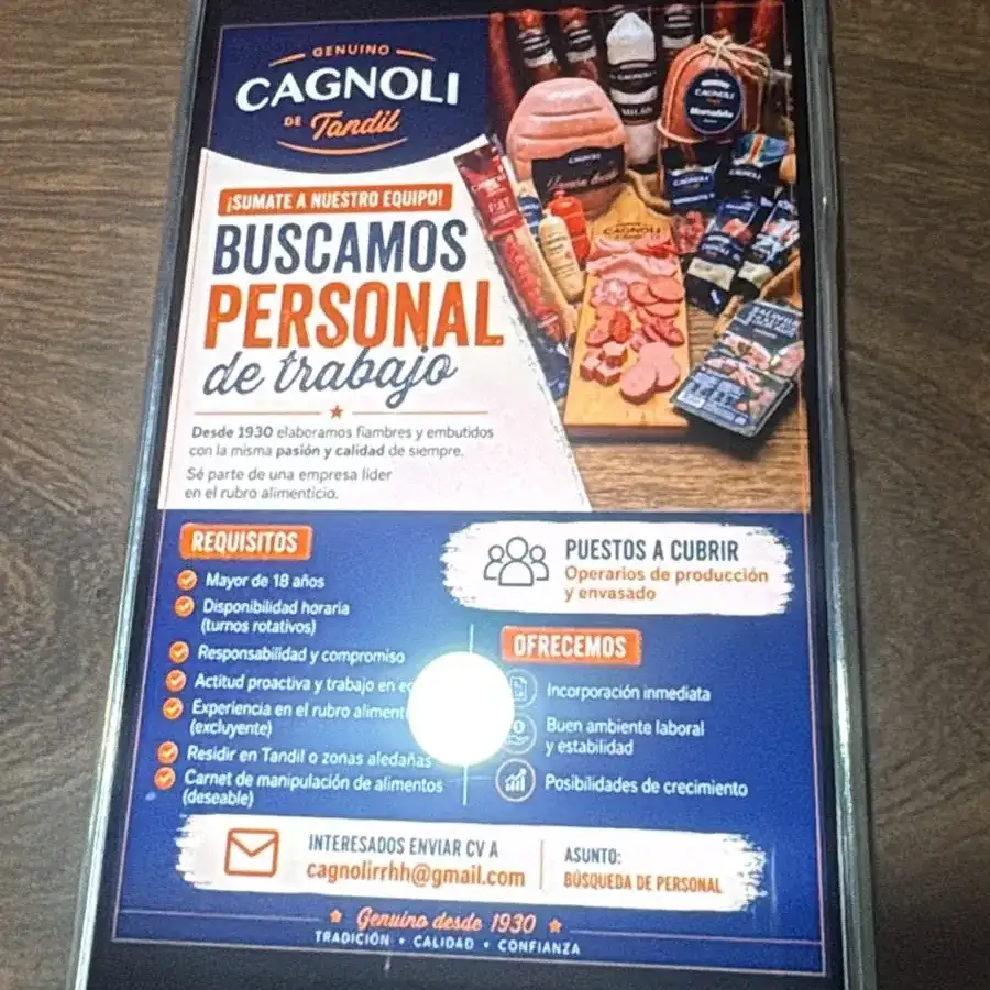 Desde la empresa remarcaron que no realizan ningún tipo de cobro para participar de procesos de selección ni para ingresar a trabajar.