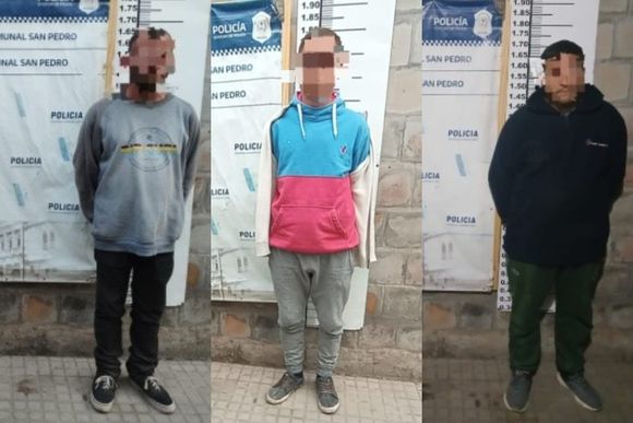 Tres aprehendidos con requerimiento judicial