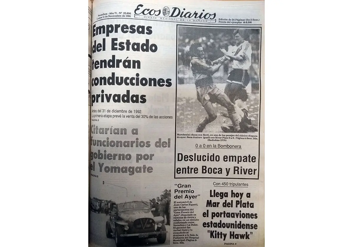 Lunes 11 de Noviembre de 1991