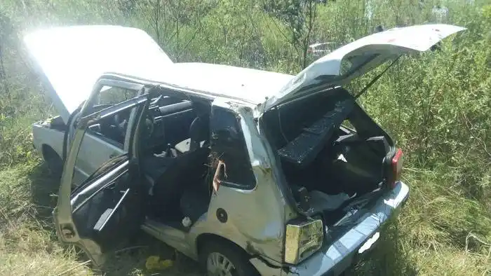 Vuelco en la Autovía,  una niña resultó herida