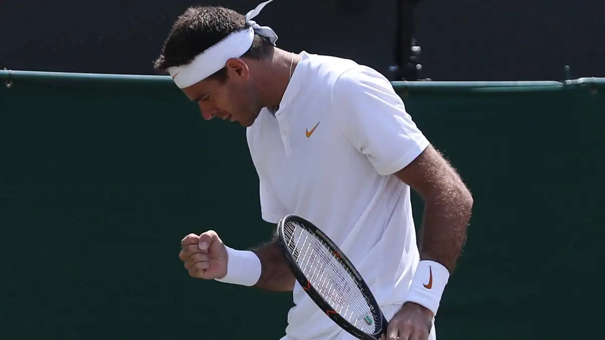 Del Potro venció a Paire y avanzó a los octavos de final de Wimbledon