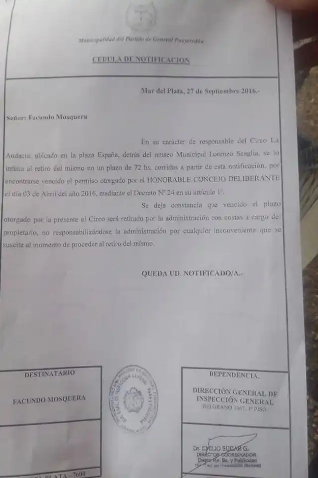 Foto: Facebook Circo La Audacia