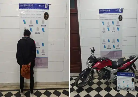 Robó una moto, no la pudo arrancar y la llevó siete cuadras caminando