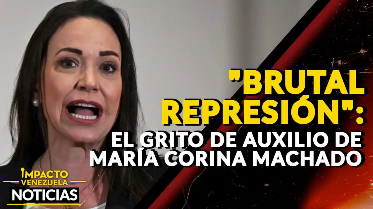 «BRUTAL REPRESIÓN»: el grito de auxilio de María Corina Machado – VIDEO