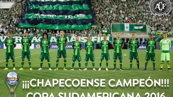 Es oficial: Chapecoense es campeón de la Sudamericana