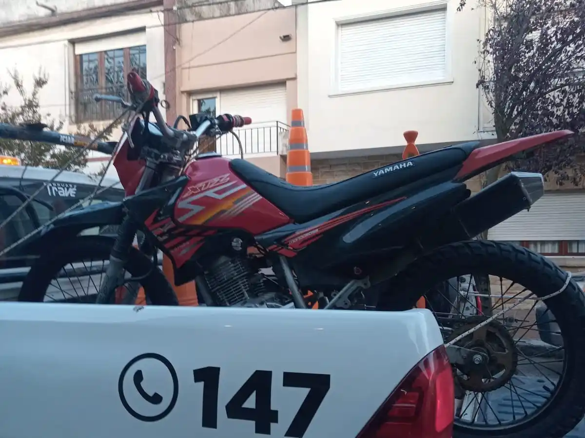 El rodado retirado de la vía pública en la tarde de hoy