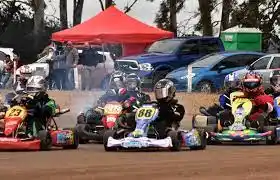 El karting quedó imcompleto en Lobería.