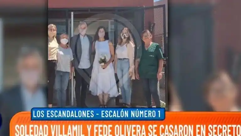 Soledad Villamil y Federico Olivera se casaron en secreto 