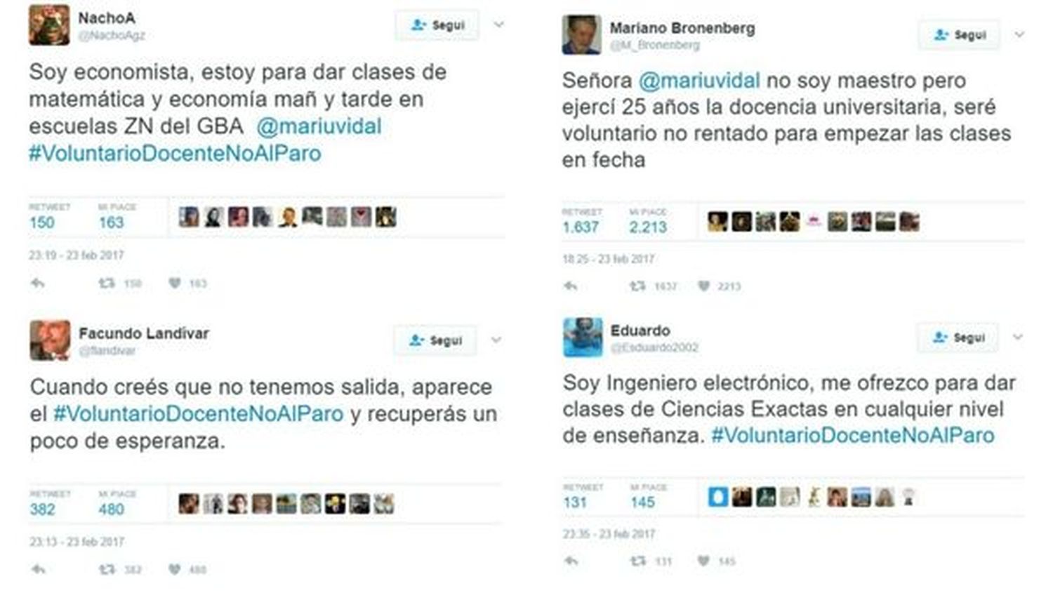 #VoluntarioDocenteNoAlParo: la campaña en contra del paro que sorprende en las redes sociales