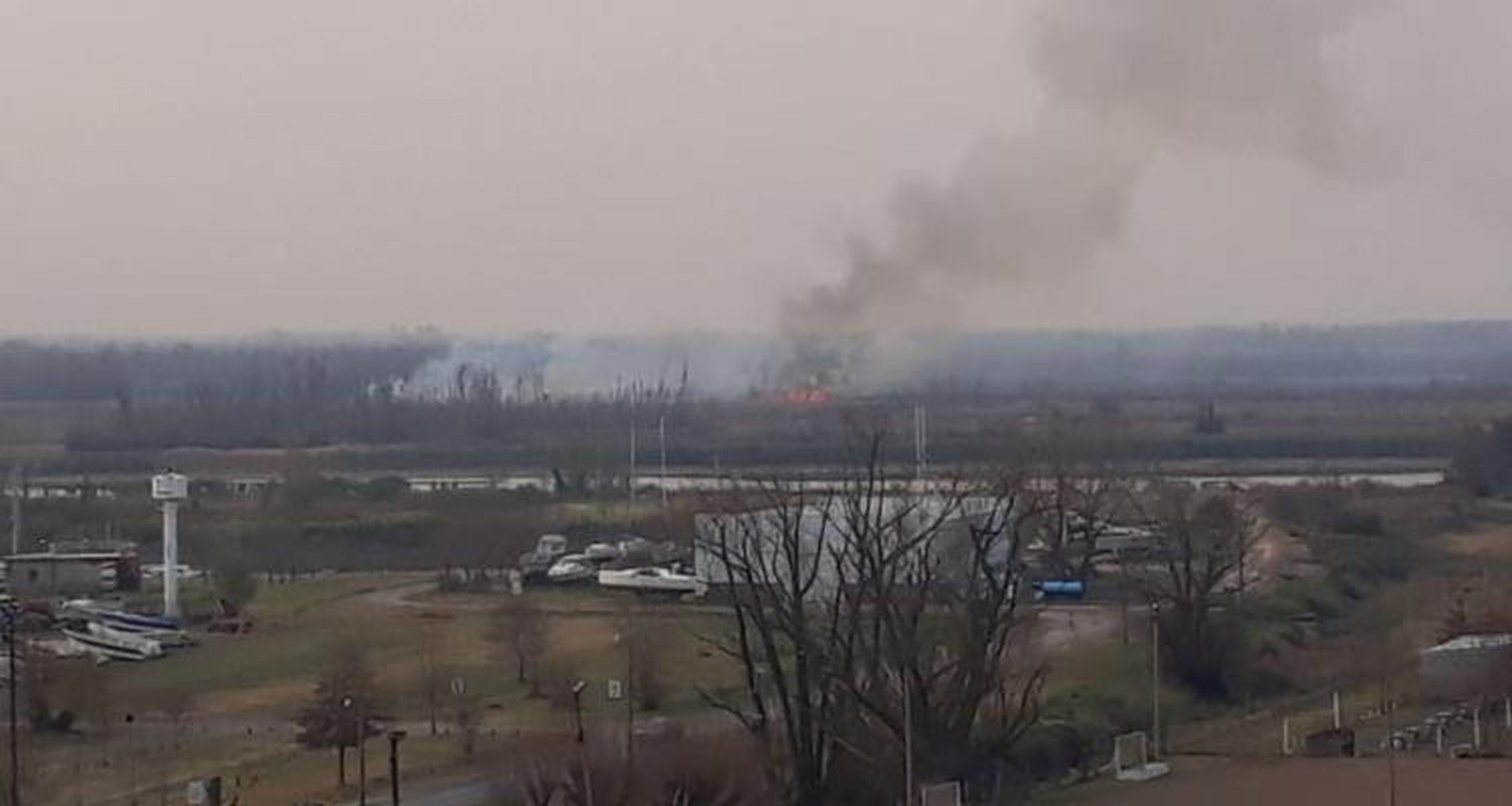 Incendios en zona de islas: San Pedro y Vuelta de Obligado, otra vez cubiertos de humo