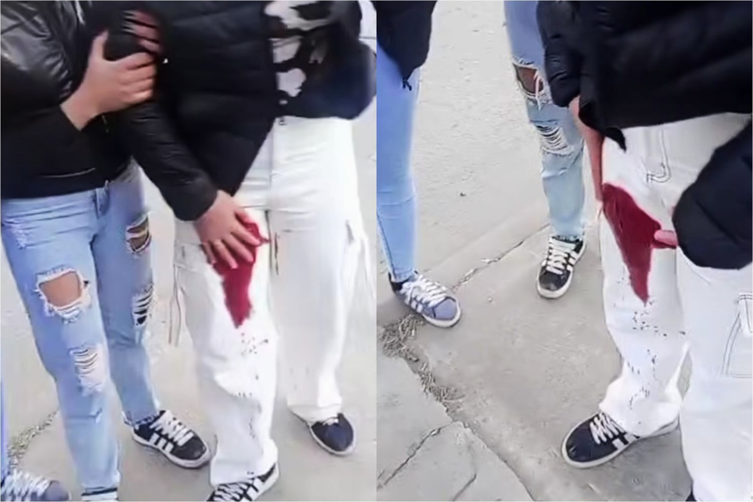 Brutal pelea de chicas afuera de la escuela 7: el conflicto lo inició una adulta, madre de una alumna
