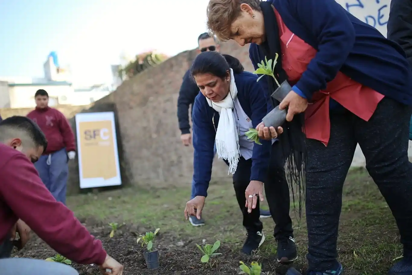 Se realizó una jornada de Huertas Urbanas en Santa Rosa de Lima