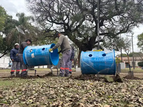 Plan de Renovación de Plazas: comenzaron las mejoras en la plaza Eva Perón