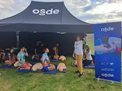 Se realizó una capacitación de RCP en el Dique