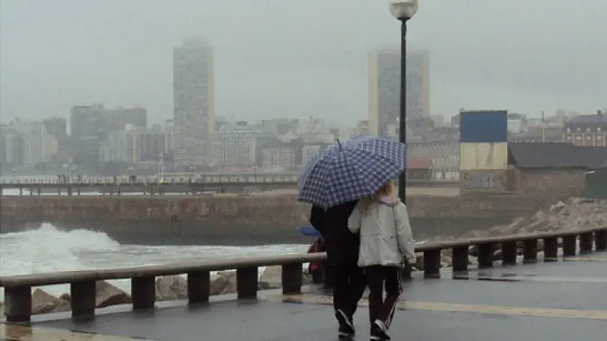 Lluvia en Mar del Plata: ya cayeron 32 milímetros y el fin de semana será "50 y 50"