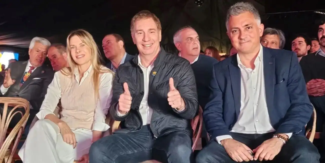 Karen Reichardt, Diego Santilli y Sebastián Pareja. Foto: NA