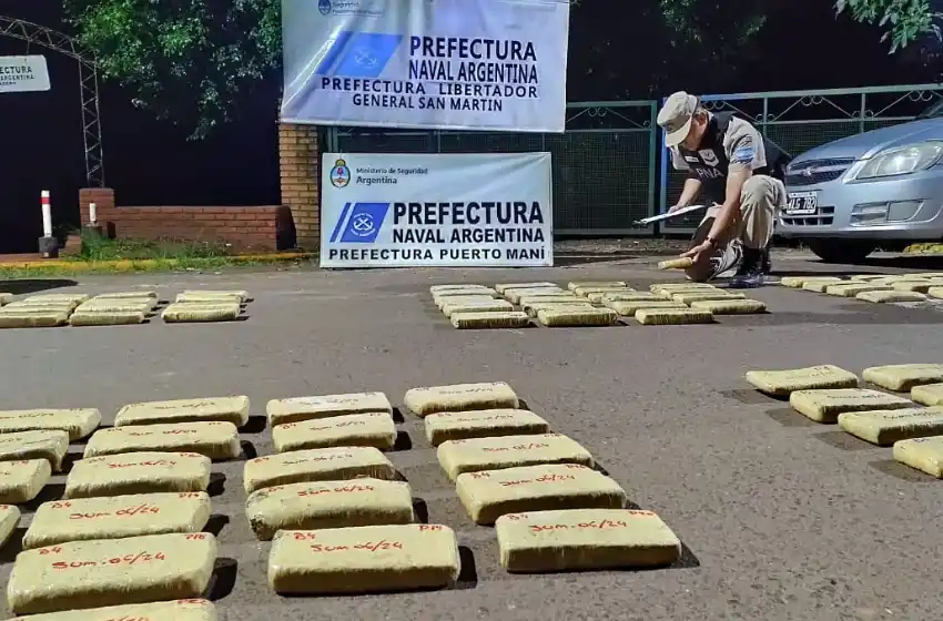 Prefectura secuestró más de 100 kilos de marihuana: hay cuatro detenidos