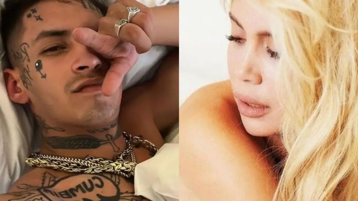 Picante posteo de Wanda Nara junto a L-Gante