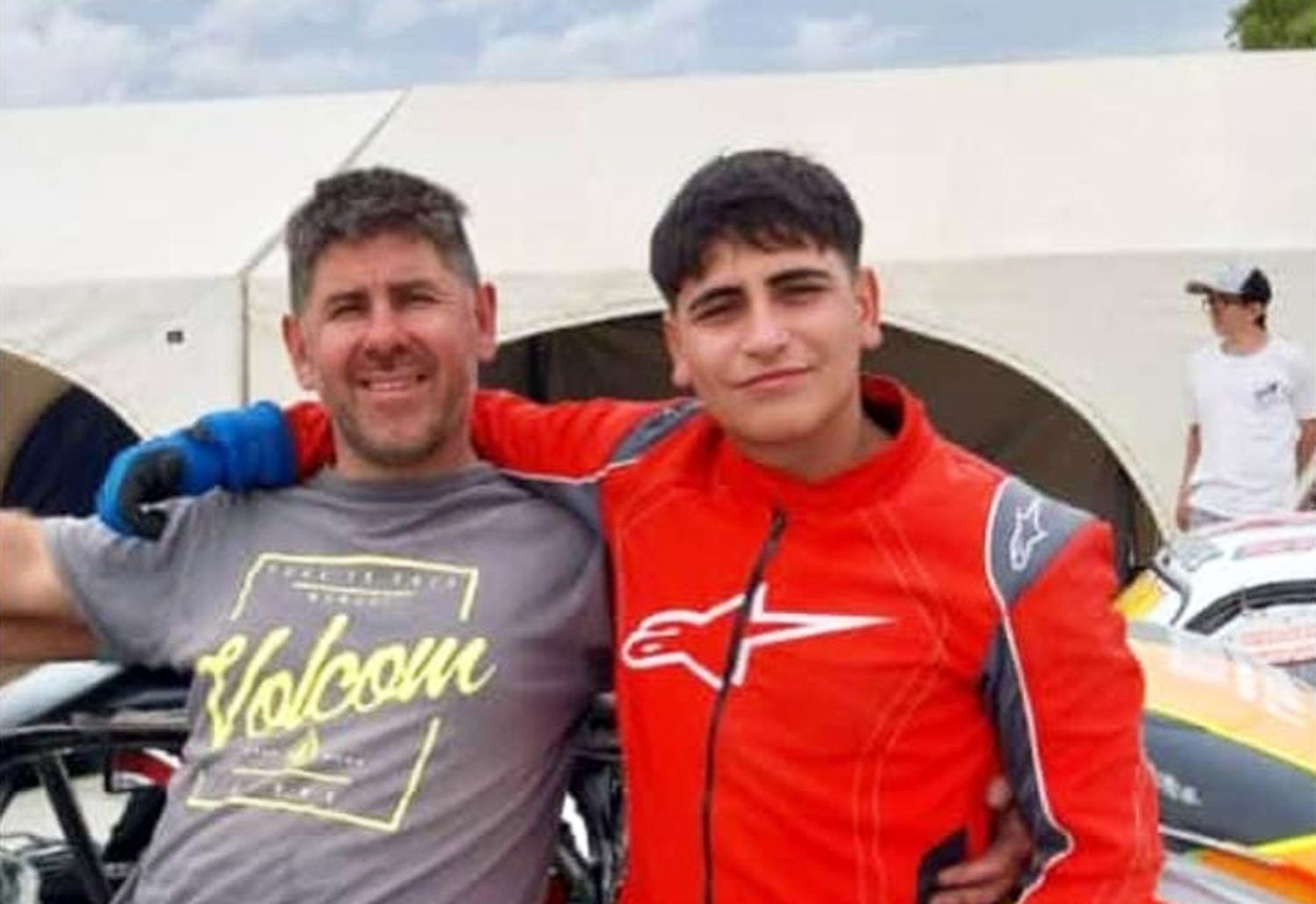 Padre e hijo. Martin y Federico Aranguren, en Promocional